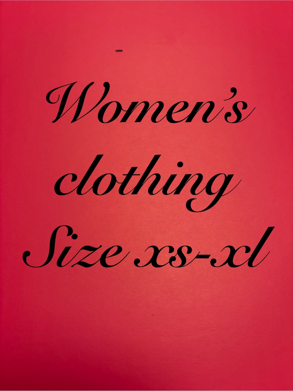 Women's Clothing Sizes XS-XL
